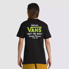 CAMISETA VANS HOLDER ST CLASSIC BLACK LIME GREEN | VN0A3HZFCBKCASA