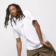CAMISETA VANS CLASSIC EASY BOX WHITE-TRUE BLUE | VN0A5E81SVICASA - LOJA IZZY