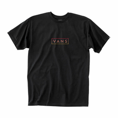 CAMISETA VANS CLASSIC EASY BOX BLACK-TRUE RED-GOLDEN YELLOW | VN0A5E81Y9JCASA