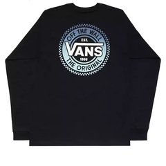 CAMISETA MANGA LONGA VANS ORIGINAL CHECKERBOARD COMPANY LS BLACK | VN0A7PMEBLK na internet