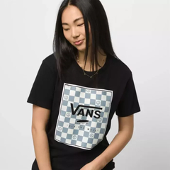 CAMISETA VANS POPPY BOX RELAXED CREW BLACK | VN0A7RTLBLKCASA - comprar online