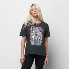 CAMISETA VANS GEM N EYE RELAXED CREW BLACK | VN0A7RTMBLKSMUA