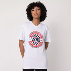CAMISETA VANS CIRCLE CHECKER SS TEE WHITE | VN0A7S7CWHTCASA na internet