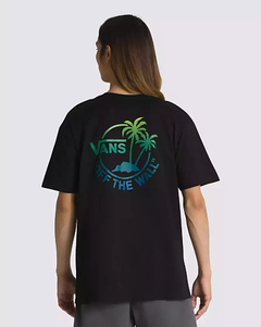 CAMISETA VANS CLASSIC MINI DUAL PALM II SS - BLACK LIME GREEN | VN0A7SMYCB2CASA