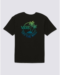 CAMISETA VANS CLASSIC MINI DUAL PALM II SS - BLACK LIME GREEN | VN0A7SMYCB2CASA na internet