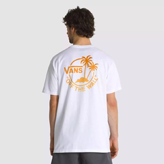 CAMISETA VANS CLASSIC MINI DUAL PALM II SS WHITE-HARVEST PUMPKIN | VN0A7SMYCB8CASA