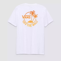 CAMISETA VANS CLASSIC MINI DUAL PALM II SS WHITE-HARVEST PUMPKIN | VN0A7SMYCB8CASA na internet