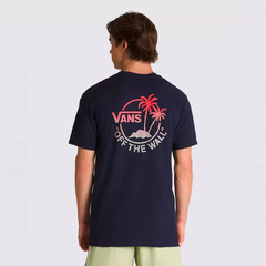 CAMISETA VANS CLASSIC MINI DUAL PALM II SS WHITE-HARVEST PUMPKIN | VN0A7SMYCN9CASA - loja online