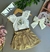 Conjunto Luxo Festa Kiki Xodo Bordado 1 a 10 anos