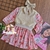 Vestido manga longa com colete festa Cinti inverno