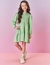 Vestido manga longa Verde vanda Cinti inverno - comprar online