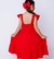 Vestido vermelho alfaiataria 1 ao 10 anos medidas na discrição