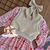 Vestido manga longa com colete festa Cinti inverno - comprar online