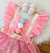 Romper/saia temático Circo Rosa Luxo com Tule na internet