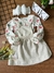 Salopete Infantil com blusa em jacquard Kiki xodó 2 e 3 anos