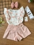 Conjunto Infantil blusa e short Kiki xodó 6 e 8 anos