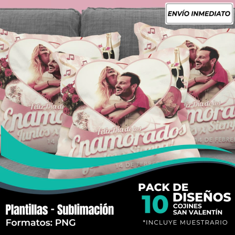 Especial San Valentín Cojines Para Colocar Fotos - Modelo 2