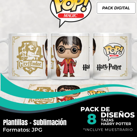 Diseños Plantillas Tazas Harry Potter Sublimacion 