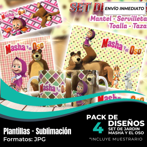 Set de Jardín Masha y el Oso - Modelo 51