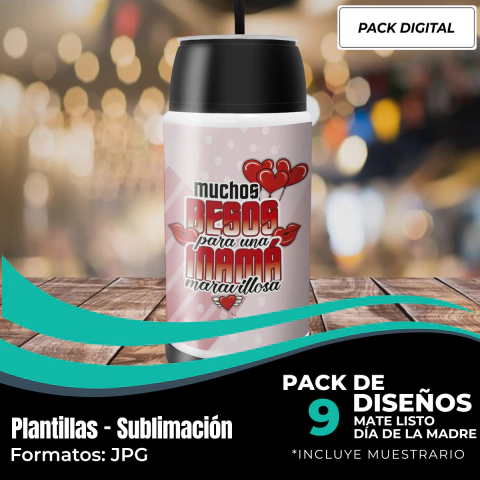 Diseños Mate Listo Día de la Madre - Modelo 142