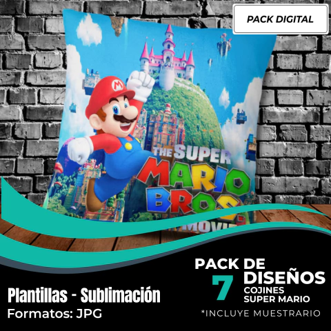 Diseños Cojines Super Mario Bros - Modelo 281