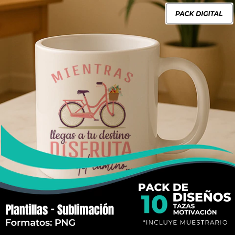 Plantillas para Tazas Frases Motivacionales - Modelo 6 - comprar online