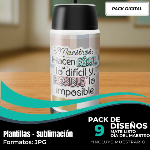 Diseños Mate Listo Día del Maestro - Modelo 168 - comprar online