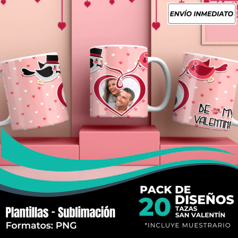 Especial San Valentín Tazas para Colocar Fotos - Modelo 8