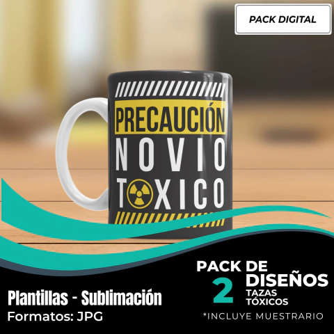 Diseños Plantillas Tazas Tóxicos