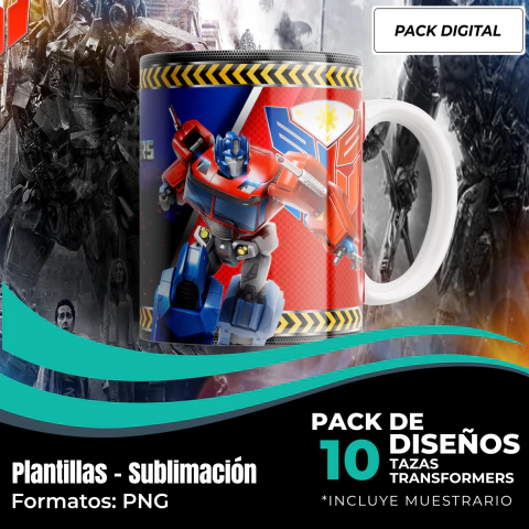 Diseños Tazas Transformers - Modelo 1