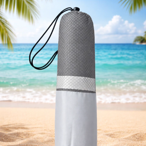 Toallon secado rapido liso 70x140cm Gris