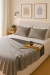 Combo 2 almohadones 70x50 + pie de cama Gris elefante - comprar online