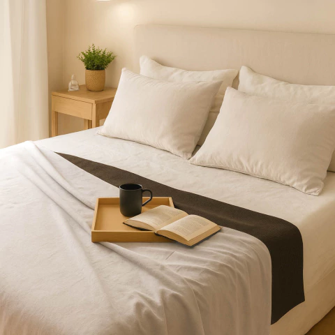 Pie de cama 2.00x1.40 mts - Manta cubre sillon - Colcha Natural - comprar online