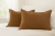 Combo 2 almohadones Tusor 70x50 con cierres Ocre - comprar online