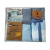 Sabanas premium 6 piezas 2 1/2 Plazas extra suaves Azul rayado en internet