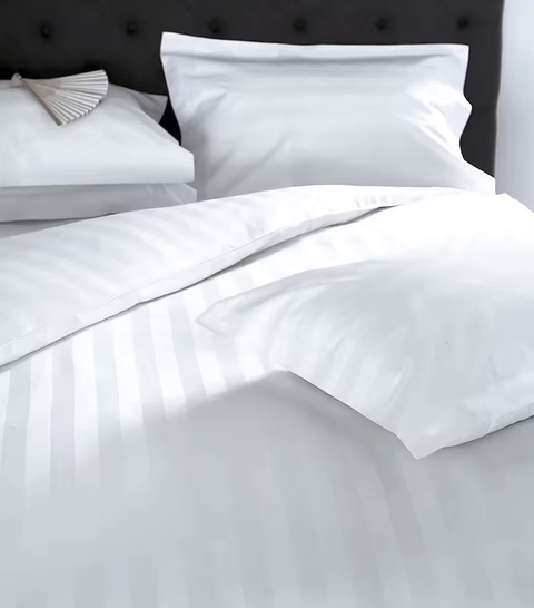 Sabanas premium Dobby Cama 1 1/2 Plaza extra suave Blanco - comprar online