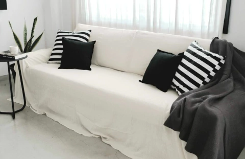 Funda Cubre Sillon 300x230 Gasa Algodon Manta Pie De Cama Natural - comprar online