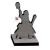 Miniatura héroe - Clérigo con Bastón - Humano, Semi Elfo, Elfo