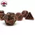 Set de dados metálicos - Cobre oscuro - comprar online