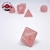 Imagen de Set de Dados Artesanales - Rose Quartz