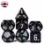 Set de Dados - Negro Liso Typo Blanca