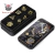 Set de Dados Metálicos - Negro y Dorado - comprar online