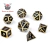 Set de Dados Metálicos - Negro y Dorado - comprar online