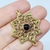 Obsidiana em Brass 3,4cm
