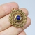Lápis Lazuli em Brass 2,8cm