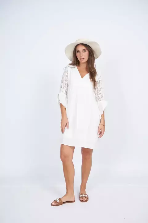 VESTIDO importado 2442 Manga gipiur - comprar online
