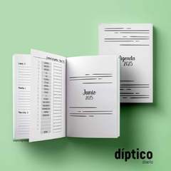 Agenda Semanal Minimal - Semana a la vista // consultar plazos en internet