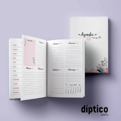Agenda Semanal FLORAL - Semana a la vista // consultar plazos - comprar online