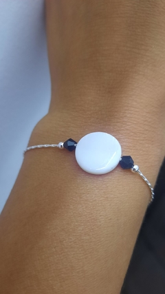 Pulsera Nácar con Cristales - MP Joyas