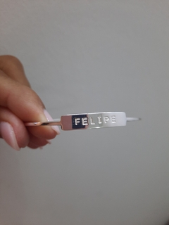 Esclava Hilo cuadrado personalizada maciza